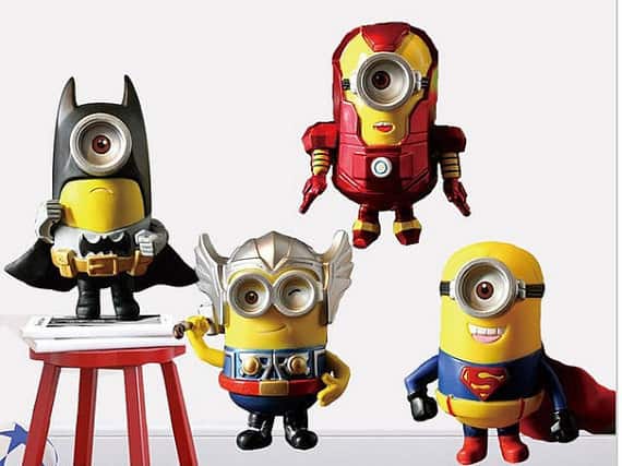 Minions avengers wall sticker