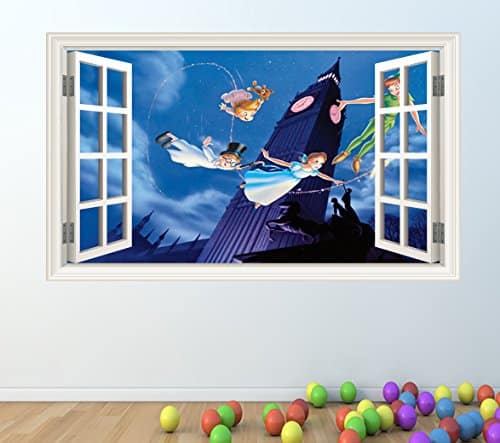 Peter pan open wall sticker