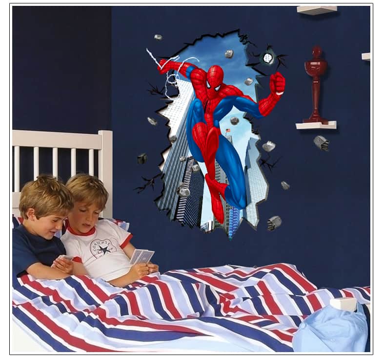 Spiderman wall sticker kids