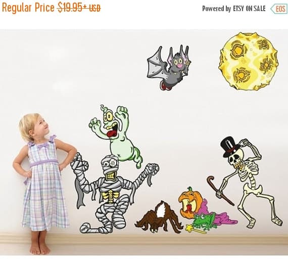 cute halloween wall stickers