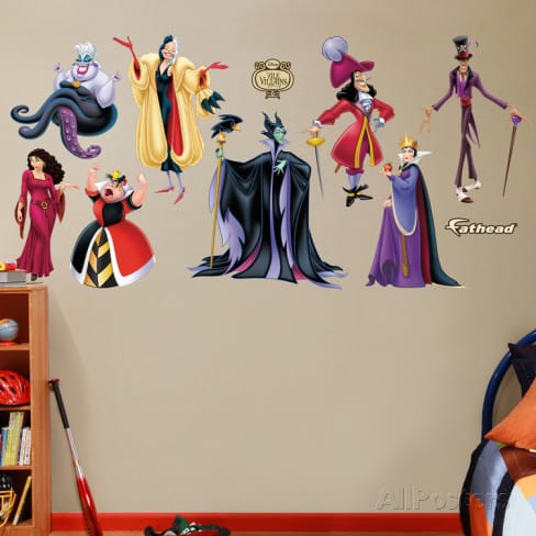 disney villains wall sticker