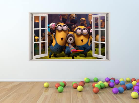 minons wall sticker party