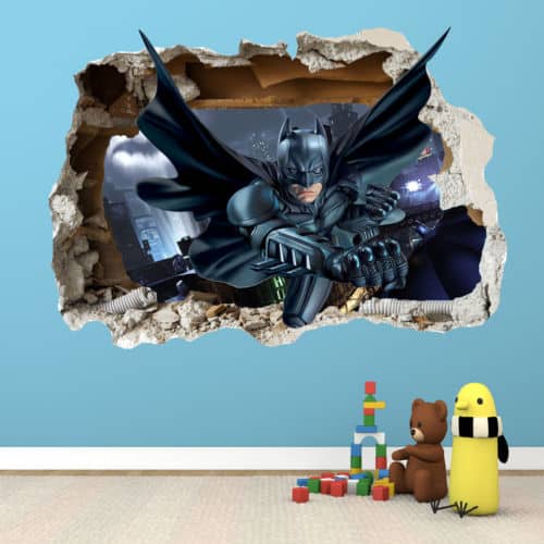 smash wall batman wall sticker