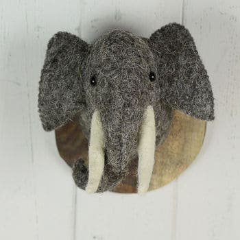 Fauxidermy Elephant Head For Kids Room!