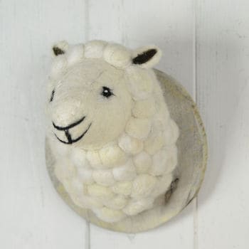 Fauxidermy Sheeps Head For Kids Room!