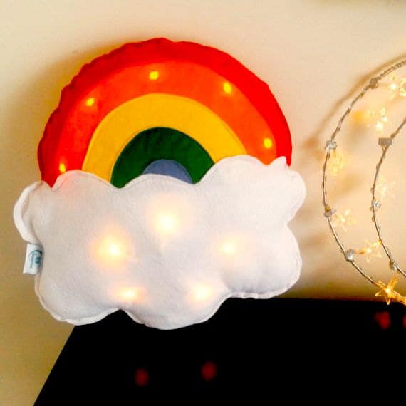 rainbow cushion light