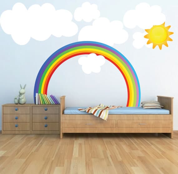 rainbow wall sticker