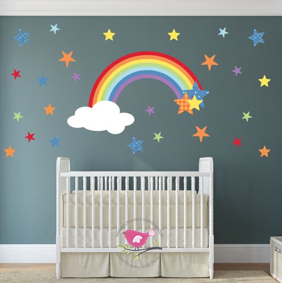 rainbow wall sticker1