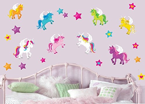 easy peel unicorn wall sticker