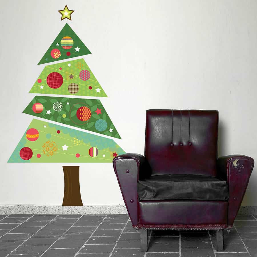 fabric christmas wall sticker