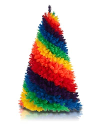 rainbow christmas tree