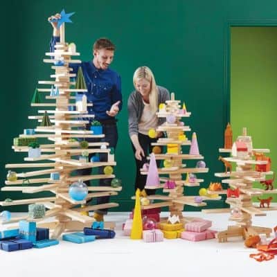 unique wooden Christmas tree