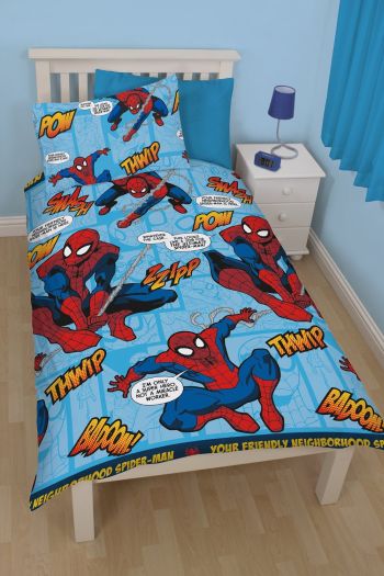 spiderman single duvet set