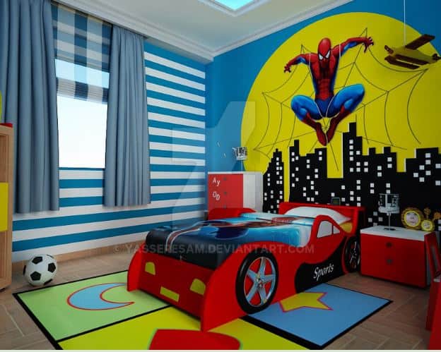 Featured image of post Spiderman Theme Spiderman Bedroom Decor / Spiderman kids room decor wall art.