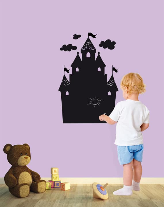 castle chalkboard wall sticker