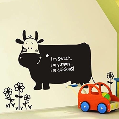 cow chalkboard wall sticker