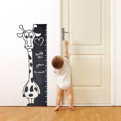 chalkboard giraffe wall sticker