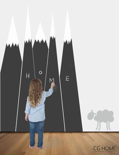 mountain chalkboard wall sticker