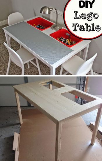 DIY Lego Table Idea For Kids Lego Room!