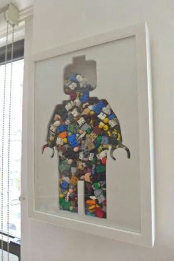 Custom Made Lego Man Picture For Kids Room!