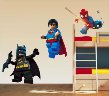 Lego Superhero Wall Stickers!