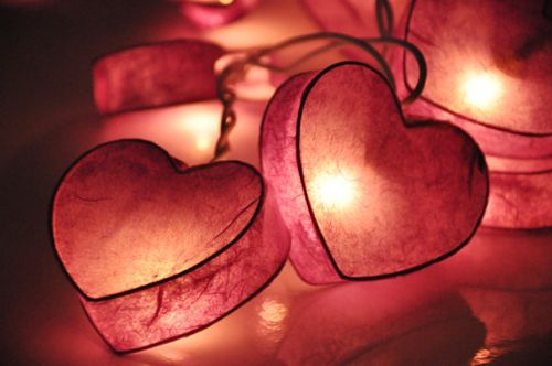 heart string lights etsy