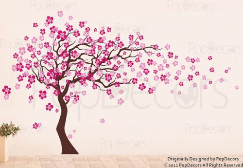 blossom tree wall decal etsy