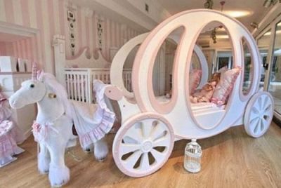 unicorn bed, unicorn themed bedroom