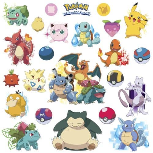 pokemon wall sticker collection