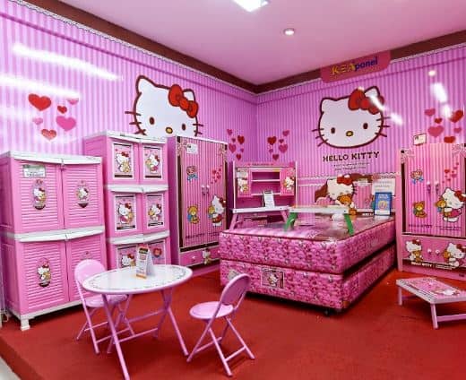 Hello kitty bedroom interior design and decor ideas 