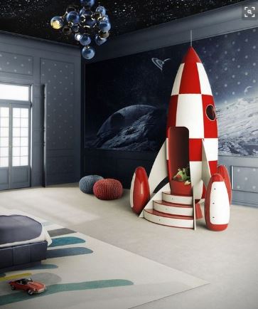 rocket themed bedroom