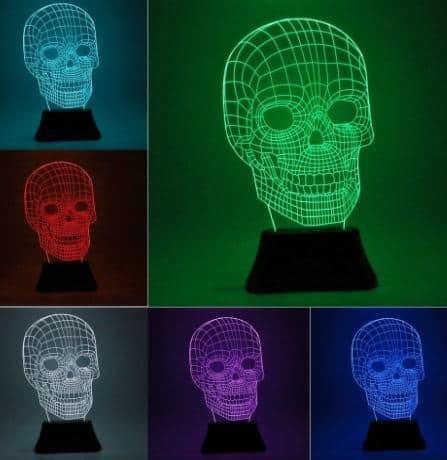 3d skull light