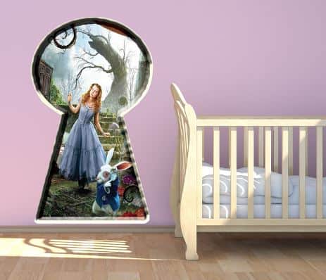 alice in wonderland wall sticker