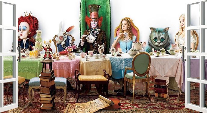 alice in wonderland window