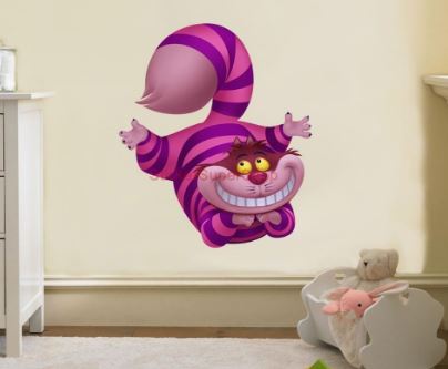 cheshire cat wall sticker