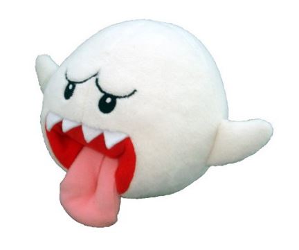 ghost boo mario bros plush toy!!!