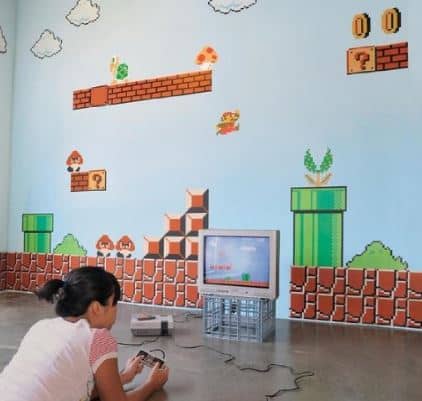 mario bros wall stickers for themed rooms.