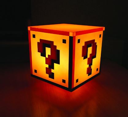 mario bloc light, great for bedroom mario bros.