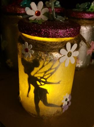 Fairy night light jar.