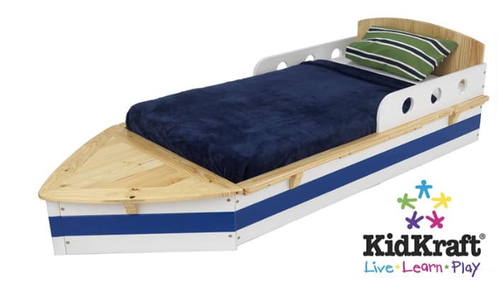 nautical toddler boat bed