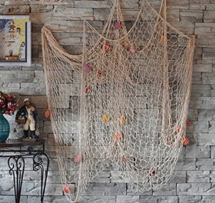 nautical decorative fishing net