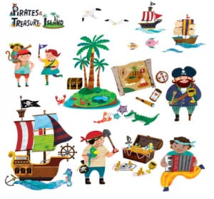 pirate wall stickers