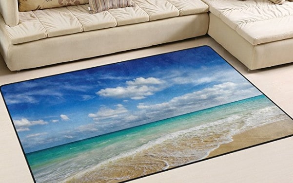 beach themed rug for beach bedroom or theme.