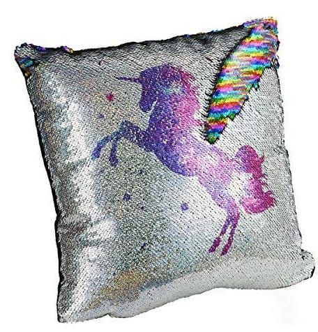 Unicorn sequin cushion!